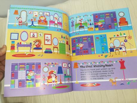 Stop here santa sticker book nwi18,