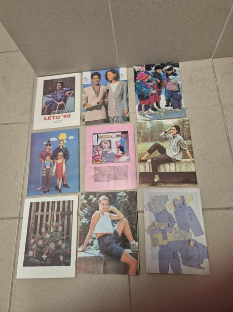 Časopisy 9x retro (šitie a iné), 