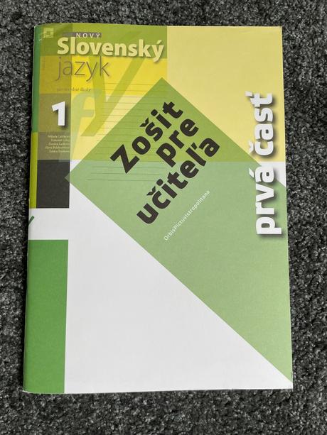 Slovenský jazyk pre sš 1 zošit pre učiteľa, 