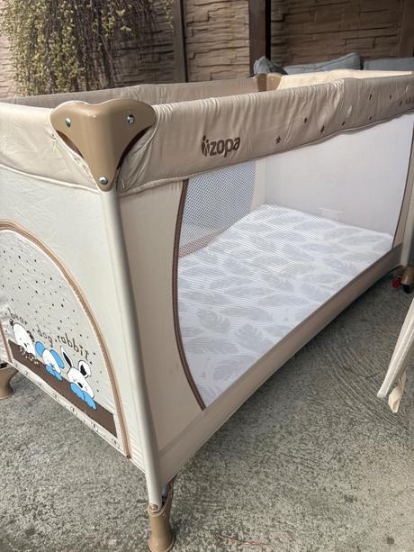 Cestocná postielka s matracom, šírka (cm): 60,dĺžka (cm): 120