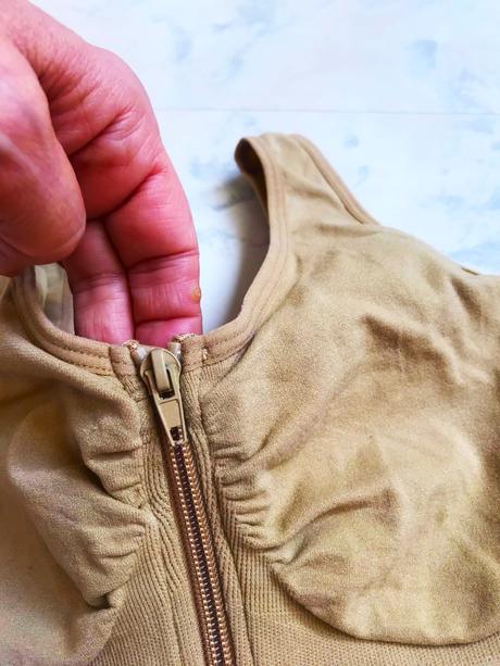 Bezšvová športová podprsenka na zips m/l, 80,b