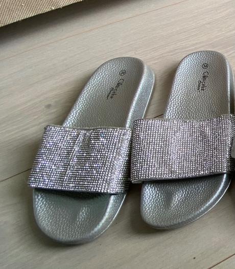 Strieborne slapky 34, deichmann,34