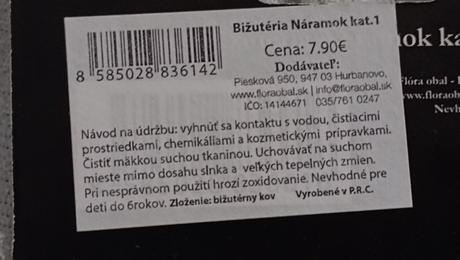 Zlatistý náramok 2ks (už s poštovným),