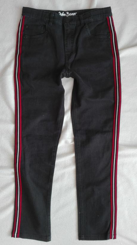 Detské čierne rifle, bonprix,152