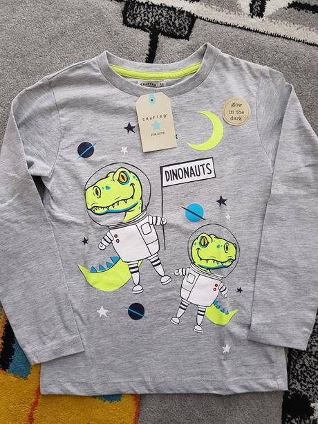 Tričko s dinosaurami astronautmi, craft,110