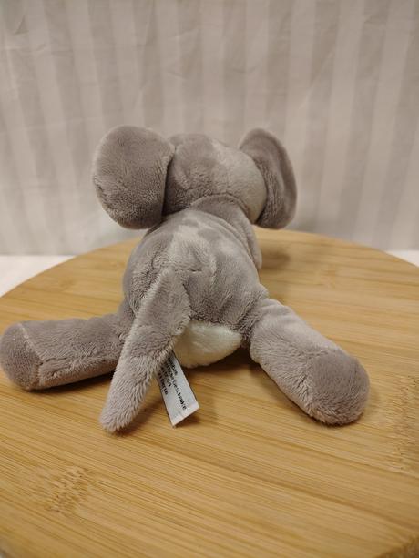 Plyšová sivo biela myška, 21 cm, 