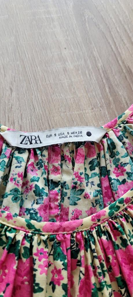 Kvietkované šaty, zara,s
