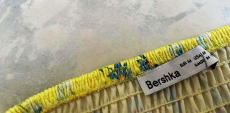 Korzetový crop, bershka,m