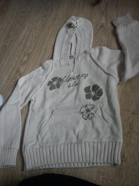 Zozadu pletena mikina, s