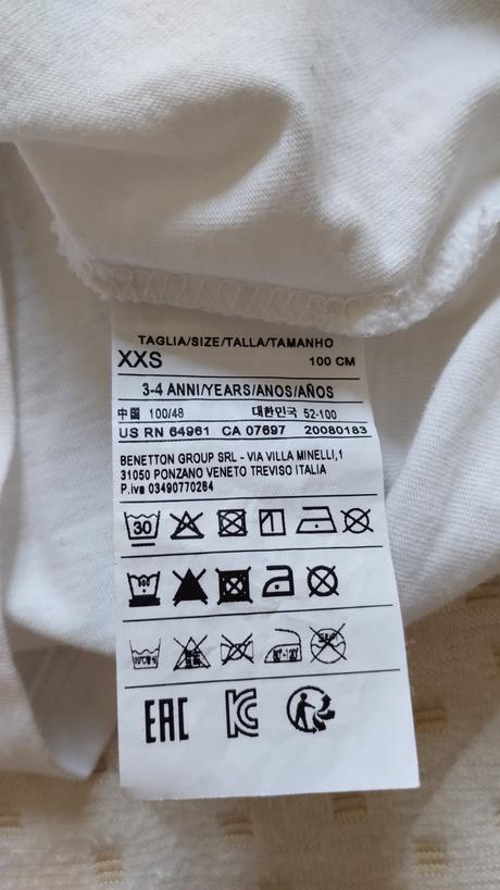 Tričko benetton, benetton,98