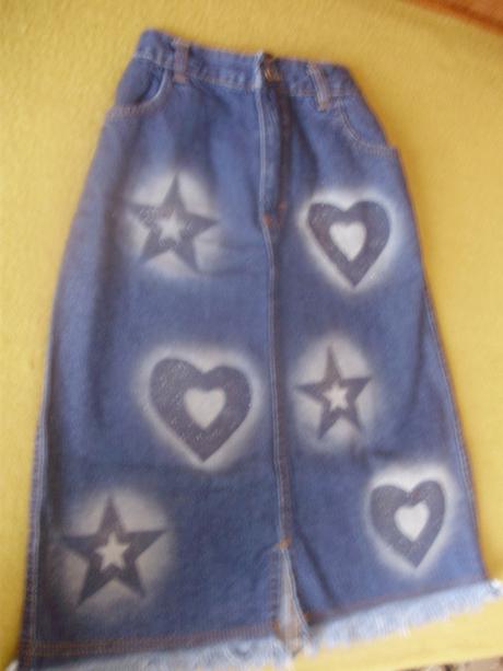 Moderná riflová sukňa 122 - 128, 128