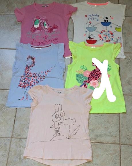 Balíček tričiek 128/134, 122–134