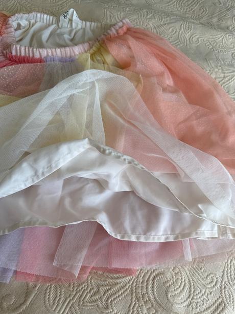 Tutu sukňa duhova, h&m,140