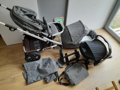 3 kombinacia britax go next grey melange, britax,britax go next