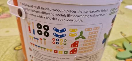 Stavebnica viga vo vedierku, 