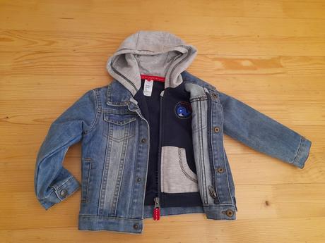 Rifľová bunda s mikinou, baby club,80