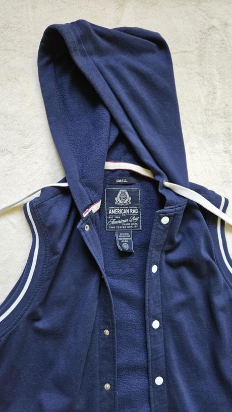 Mikina bez rukavov, s kapucnou, zn. american rag, s