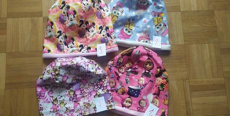 Máša a medveď set. čiapka a nákrčník, 56 - 140