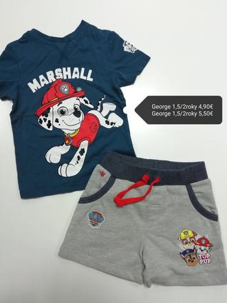 Teplákové kraťasy paw patrol, george,92