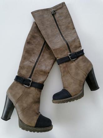 Vysoké čižmy na hrubej podrážke, john garfield,37