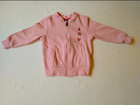 Predám dievčenskú ružovú mikinu 86/92, lupilu,86
