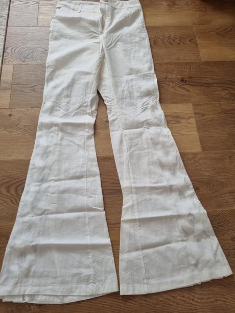 Ľanové extravagantné nohavice, 