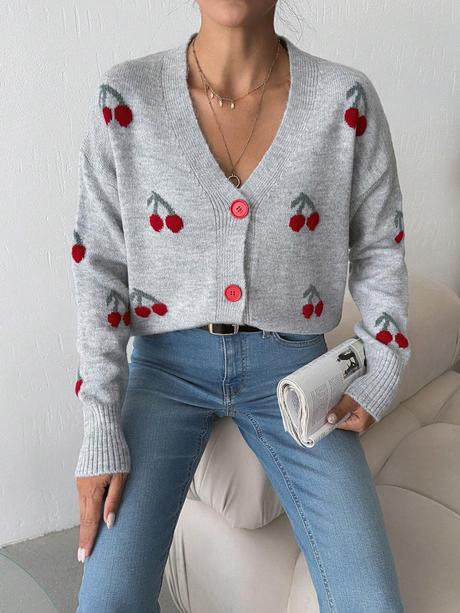 Sveter s čerešnami, l / m / s