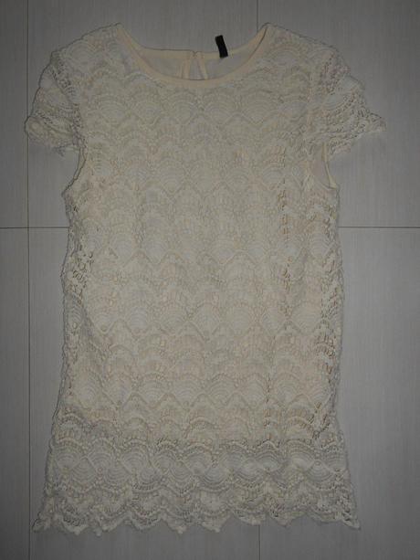 Čipkované šaty, benetton,128