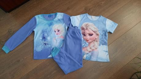 Fleecová súprava frozen v.128/134 + tričko elsa, disney,128