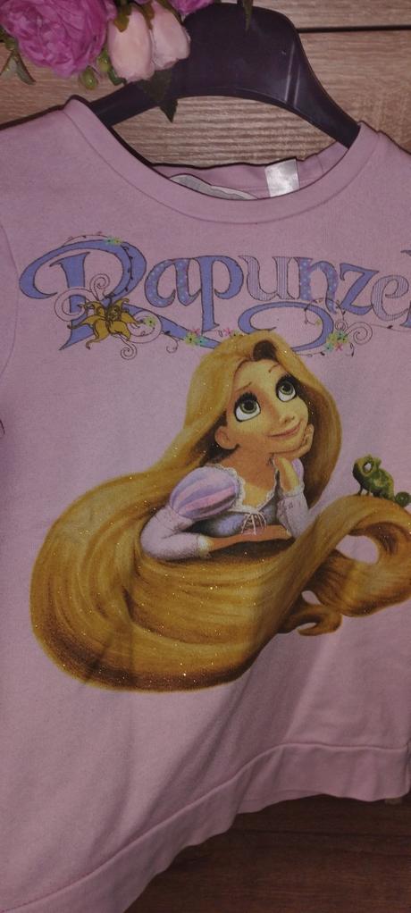 Mikinka rapunzel 122/128, h&m,122