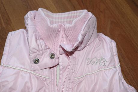 Ružová zateplená vestička, next,116