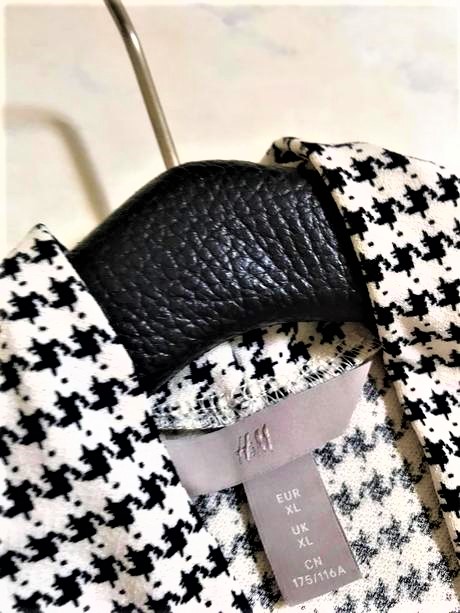 Blúzka kohútia stopa xl/xxl, h&m,xl