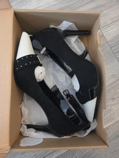 Lodičky s bielou špičkou, next,41