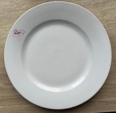 Porcelánový tanier biely za 1eur,