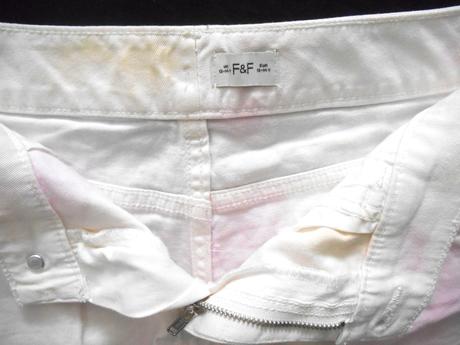 Batikované riflové kraťasy na 13-14 rokov, f&f,164