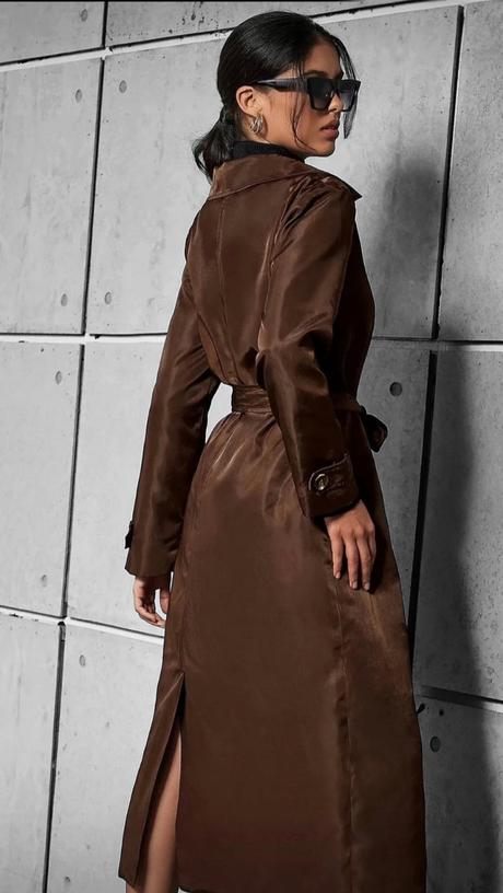 Štýlový saténový plášť, m