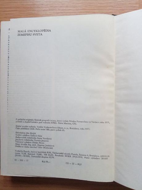 Malá encyklopédia zemepisu sveta,