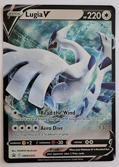 Pokémon jumbo karta lugia v, 