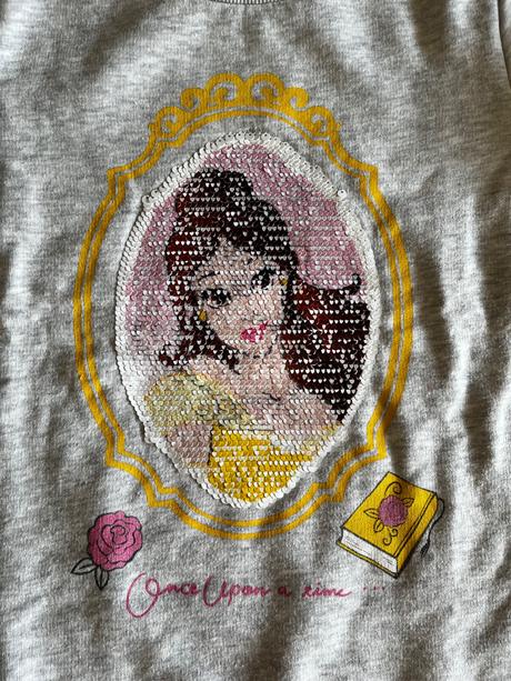 Teplejšia mikinka bella kráska a zviera, h&m,122