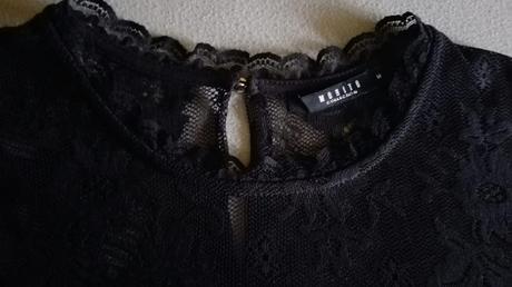 Čierny top s čipkou mohito, mohito,s