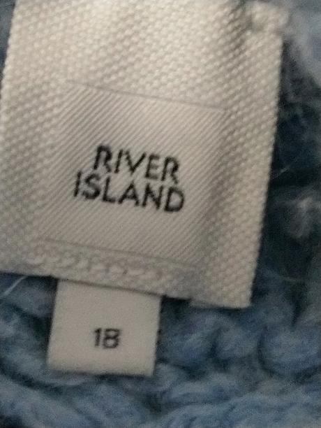 Dámsky modrý pulóver, river island, river island,xxxl