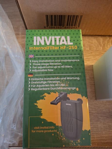 Nový akváriový set invital shrimp led 20 liter, 