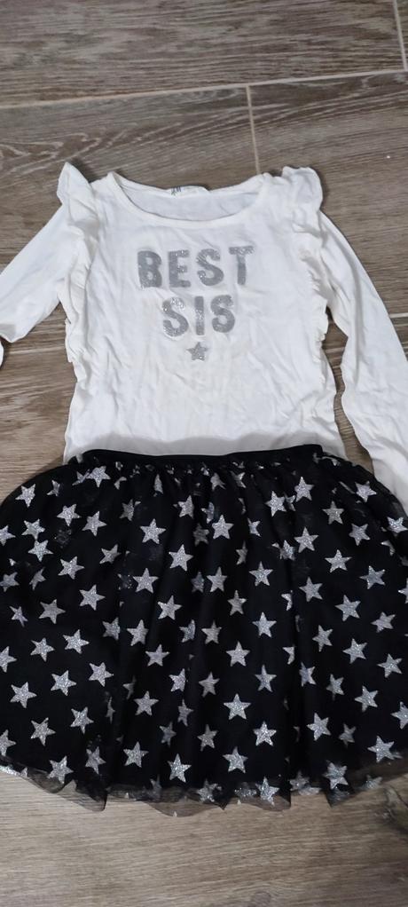 Tutu sukňa + tricko, h&m,110