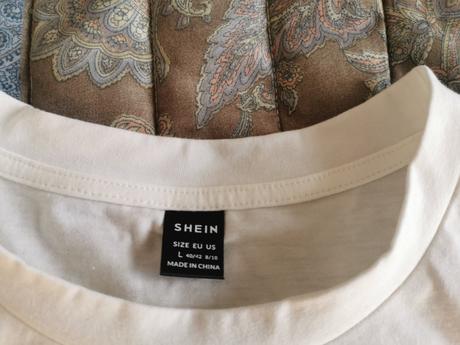 Krátke tričko shein "c", l