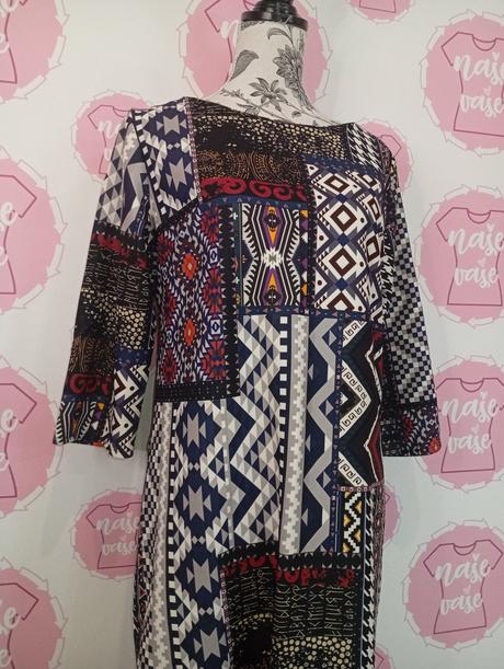 Vzorované šaty 46+48, 46