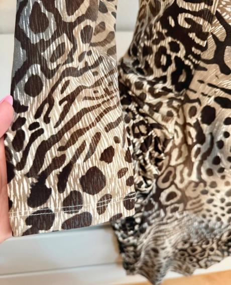 Luxusné leopardie šaty carla f - elegantný strih, l