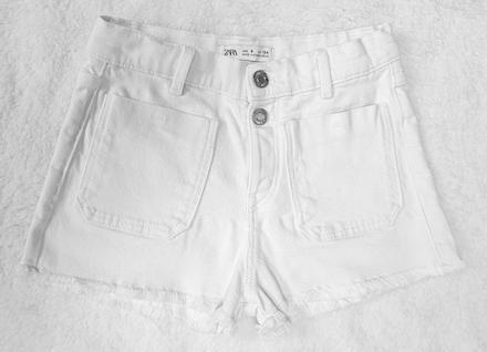 Biele rifľové kraťasy, zara,134