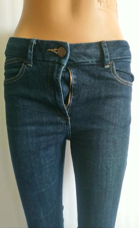 Dámske riflové elastické trištvrťáky, slimboot, marks & spencer,s