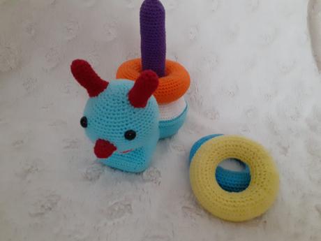 Hackovany slimak s kruzkami, 