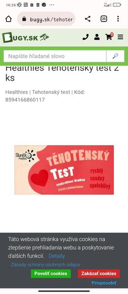 Tehotenský test Sluníčko